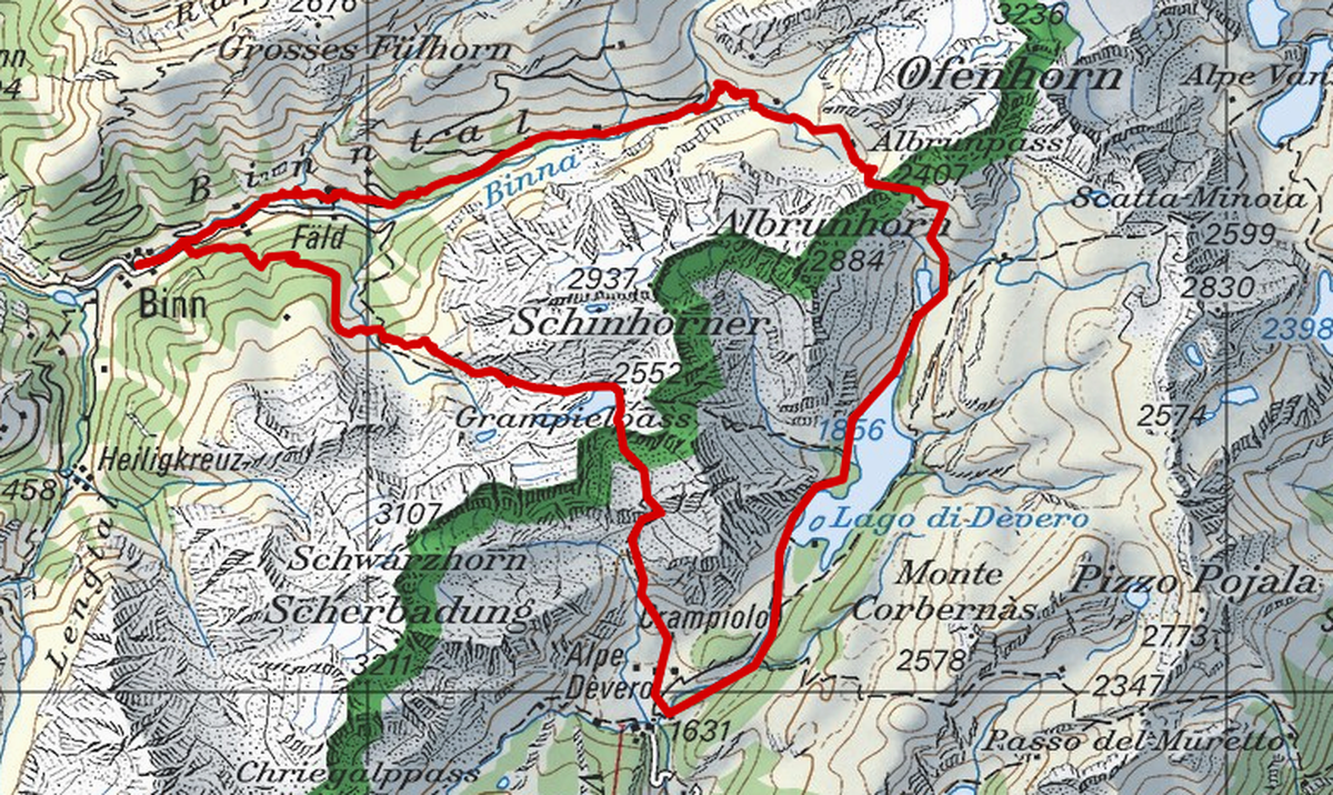 Hier gibt es die detailliertere Route.