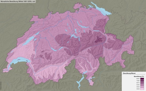Regen, Schnee, Gewitter: 10 Wetterkarten der Schweiz - watson