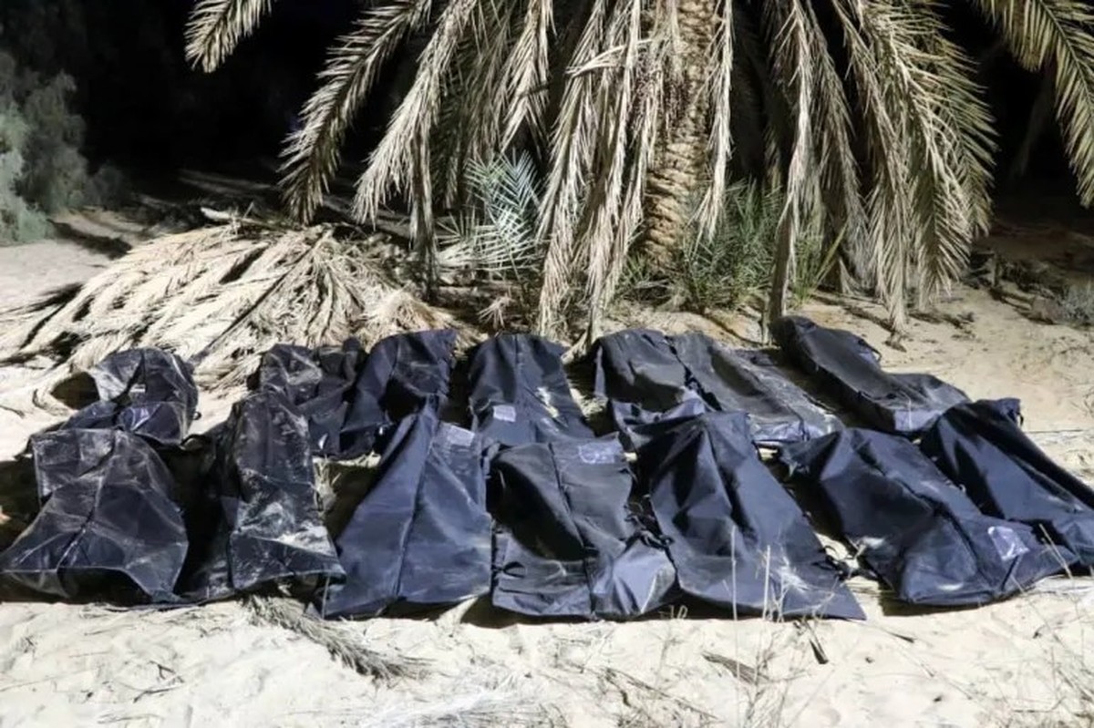 Massengrab in Libyen.