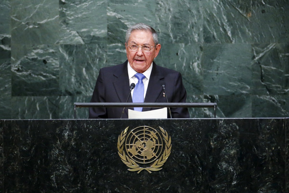 Castro an der UN-Vollversammlung.