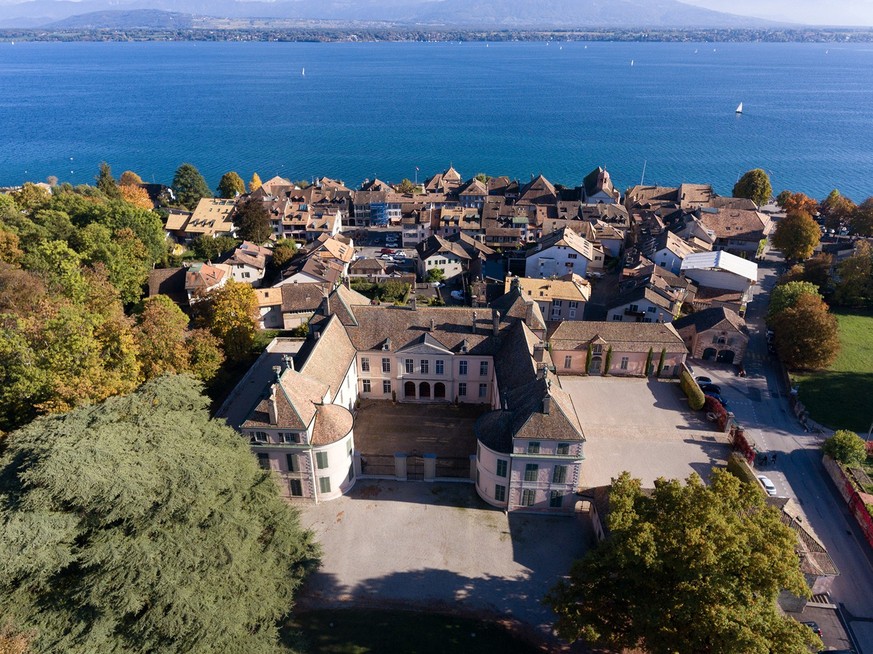 The castle of Coppet and its surroundings, Switzerland