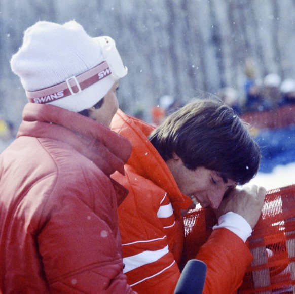 Ski Alpin Olympische Spiele 1980: STOCK (AUT) Olympische Winterspiele Lake Placid 13-24.02.1980 Abfahrt Herren 14.02.1980 Leonhard STOCK (Oesterreich) Lake Placid NY USA *** Alpine Skiing Olympic Game ...