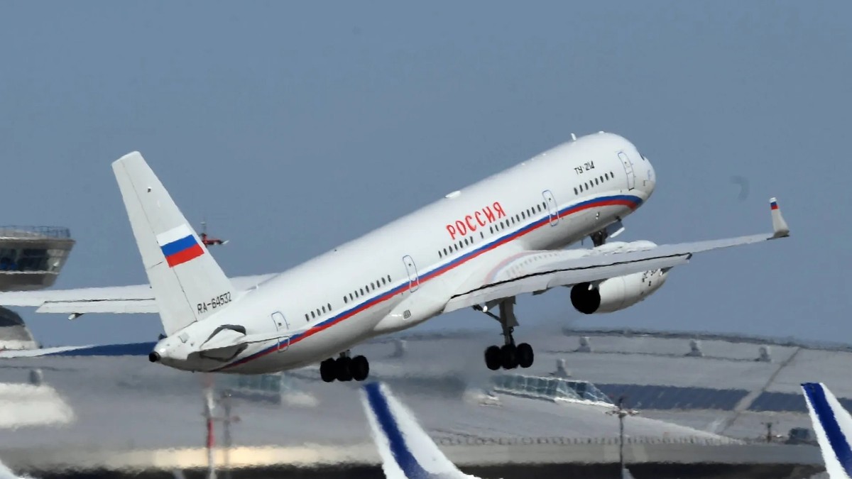 «L'avion de l'apocalypse» de Vladimir Poutine (photo d'archive). On ignore pourquoi l'appareil se trouve en Iran.