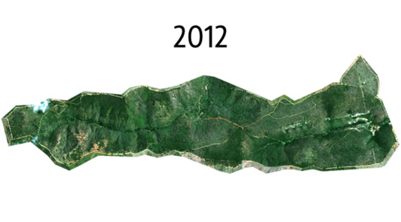 Das Gebiet der Salgados im Jahr 2012 – ein drastischer Unterschied.