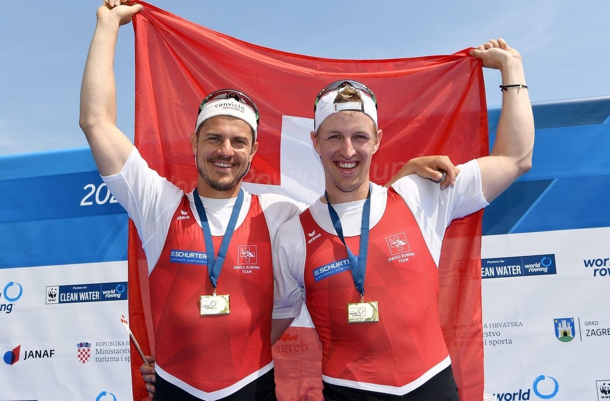 Roman Röösli (à gauche) et Andrin Gulich.