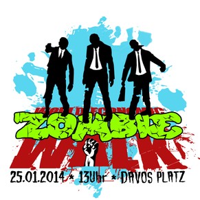 Plakat für Davoser Zombiewalk.