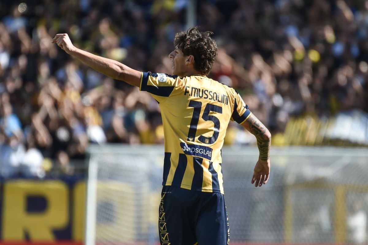 CASTELLAMMARE DI STABIA, ITALY - SEPTEMBER 14: Romano Floriani Mussolini of Juve Stabia during the Serie B match between SS Juve Stabia and Palermo FC at Stadio Romeo Menti on September 14, 2024 in Ca ...