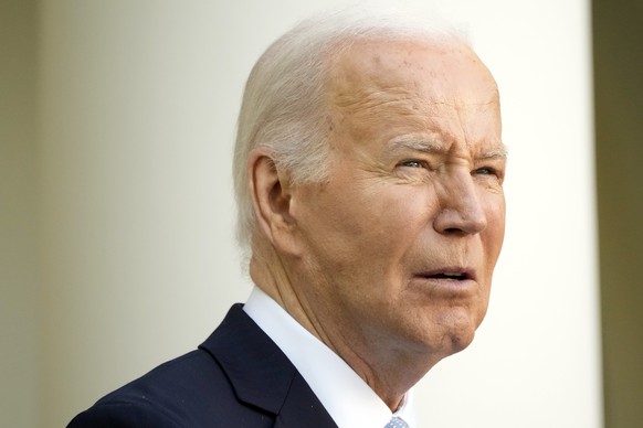 President Joe Biden speaks during a Jewish American Heritage Month event, Monday May 20, 2024, in the Rose Garden of the White House in Washington. (AP Photo/Jacquelyn Martin)
Joe Biden