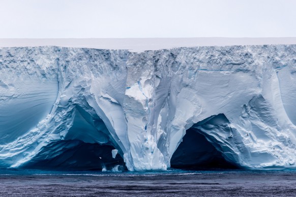 Iceberg A23a drifting in the southern ocean having broken free from the Larsen Ice Shelf.