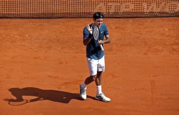 Roger Federer nach seinem Sieg gegen den Tschechen Lukas Rosol.