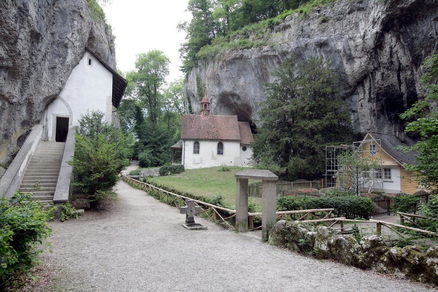 Die Einsiedelei in der Verena-Schlucht.