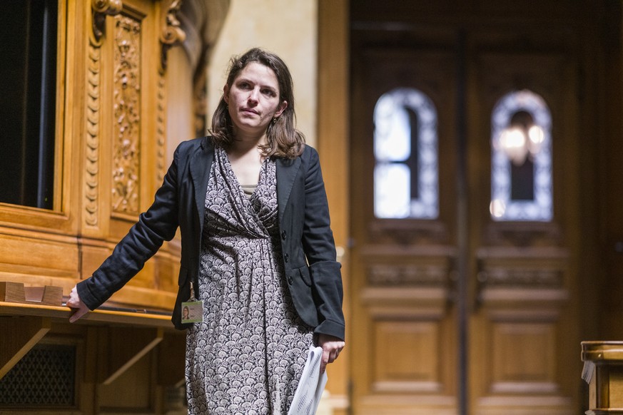 Mattea Meyer, SP-ZH, verfolgt ewin Votum an der Sondersession des Nationalrats, am Dienstag, 7. Mai 2019 im Nationalrat in Bern. (KEYSTONE/Alessandro della Valle)