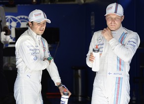 Massa (l.) und Bottas weiter gemeinsam bei Williams.