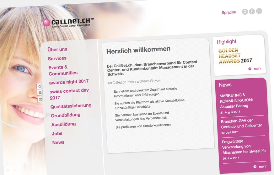 Sieht aus wie eine Dating-Plattform, ist aber der Internetauftritt eines Branchenverbandes.