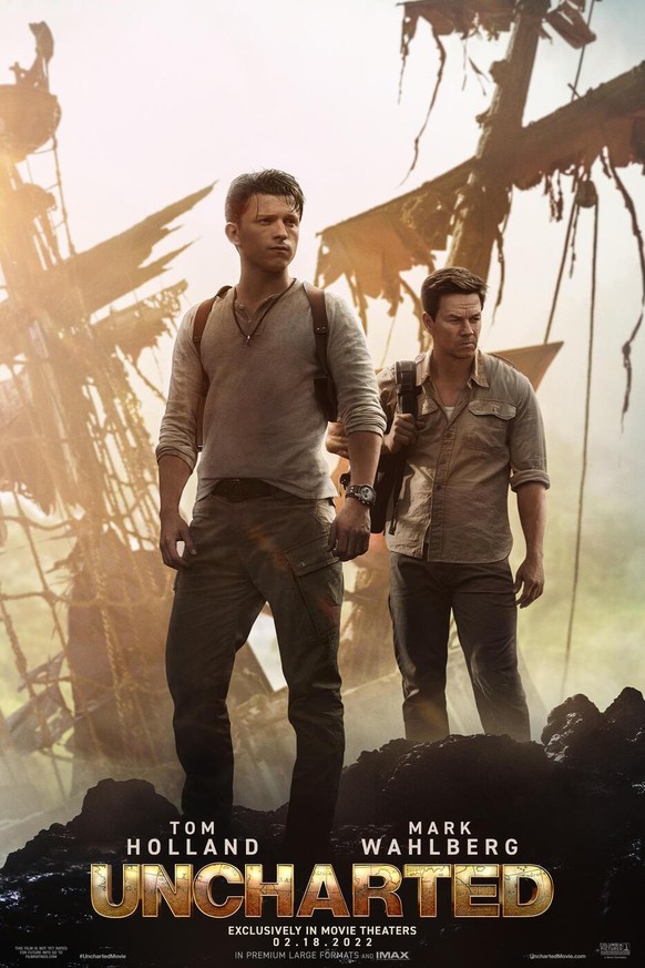 uncharted
tom holland
mark wahlberg