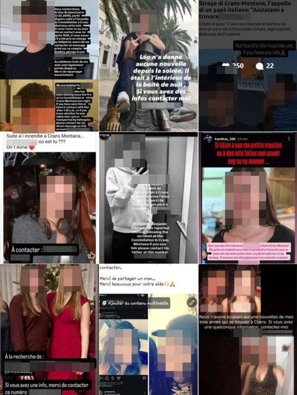 Vermisste Crans-Montana Instagram