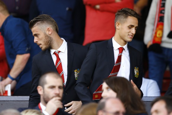 David De Gea (l.) und Adnan Januzaj.