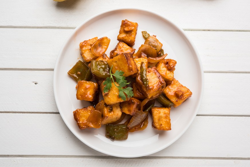 chili paneer chilli indian indien indisch essen food käse