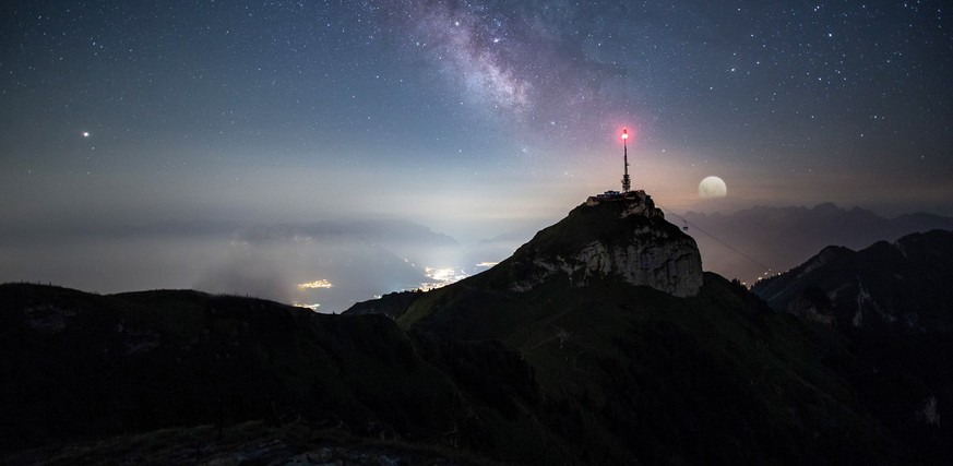 Rauszeit Nachtaktivitäten Schweiz Hoher Kasten Vollmond Dinner