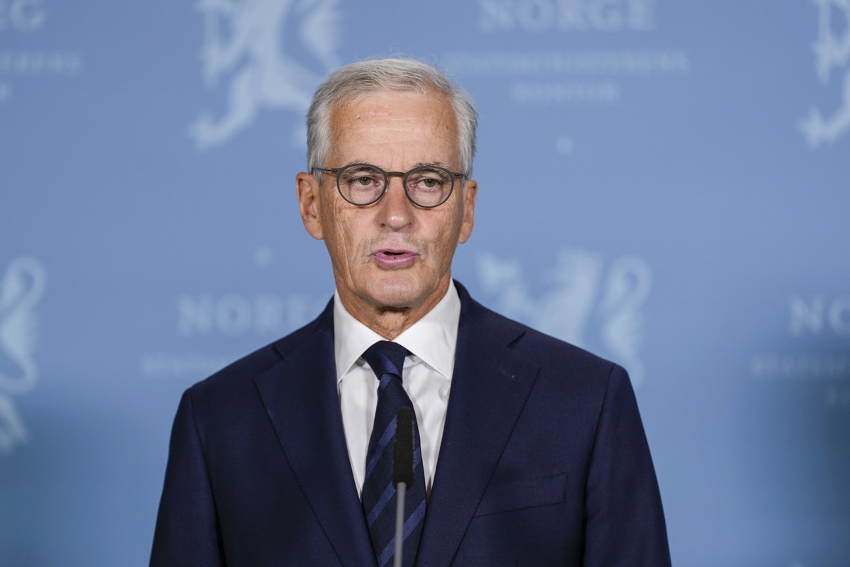 FILE - Norway's Prime Minister Jonas Gahr Støre speaks at the Prime Minister's Office in Oslo, Aug. 31, 2025. (Rodrigo Freitas/NTB Scanpix via AP, File)
Norway Election