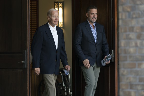 President Joe Biden and his son Hunter Biden leave Holy Spirit Catholic Church in Johns Island, SC, after attending mass on Saturday, August 13, 2022. Biden is on Kiawah Island on vacation with his family…