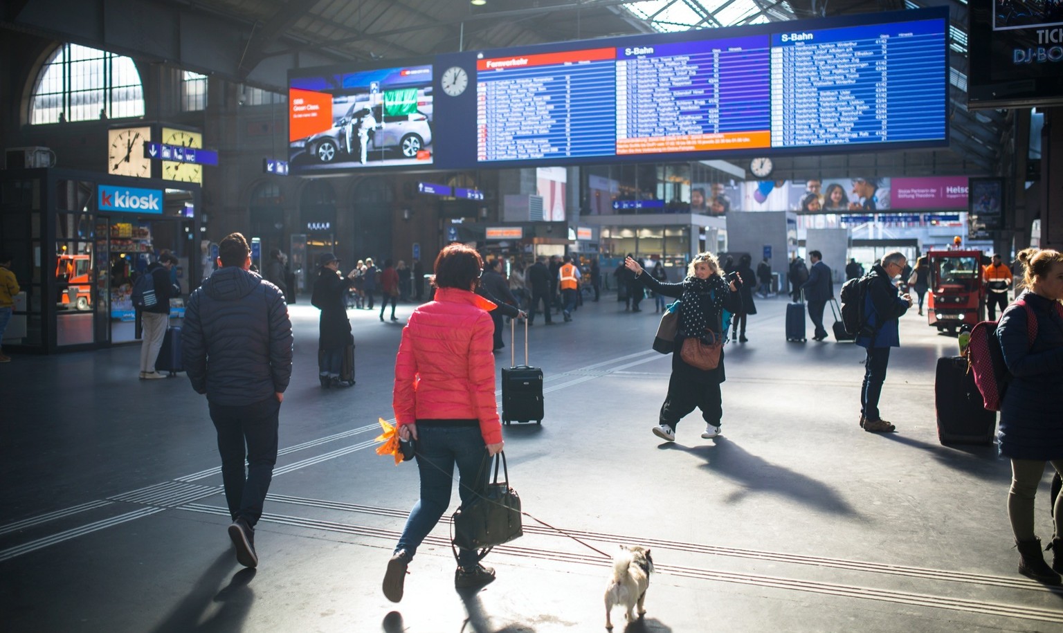 Hauptbahnhof Zürich, Februar 2019.