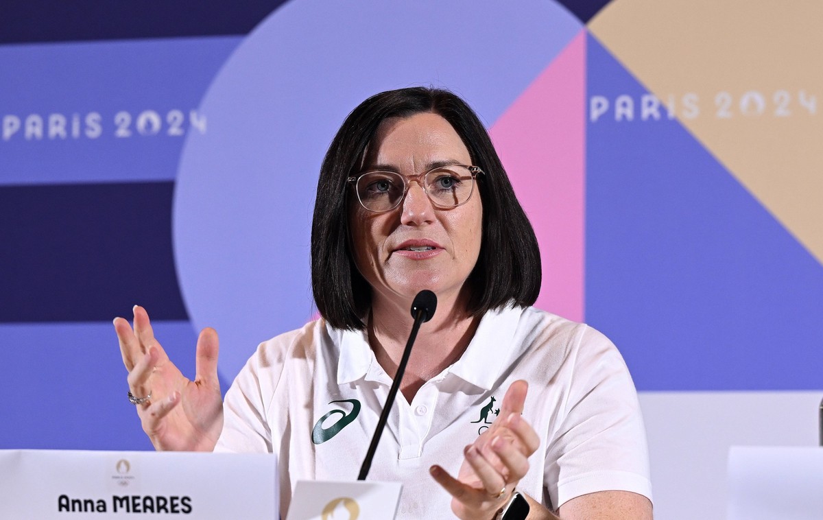 OLY24 CANOE SLALOM PRESSER, Australian Chef de Mission Anna Meares is seen during an AOC press conference, PK, Pressekonferenz in Paris France, ahead the Paris 2024 Olympic Games, Olympische Spiele, O ...