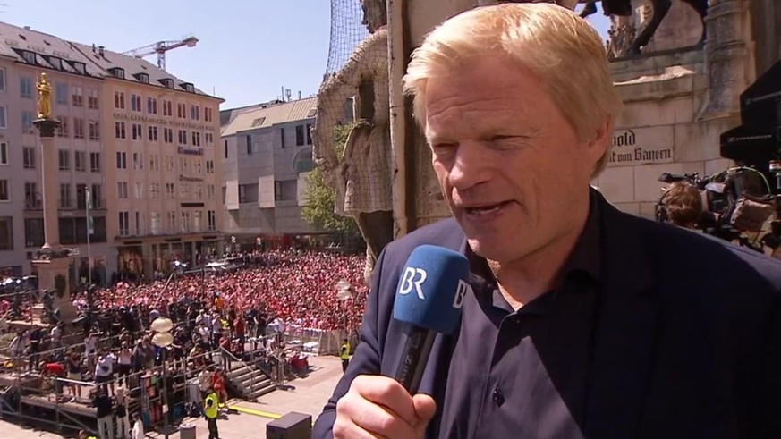 Oliver Kahn erklärte am Sonntag den aktuellen Stand in Sachen Lewandowski.