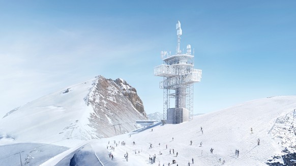 Titlis Antenne und Bergstation