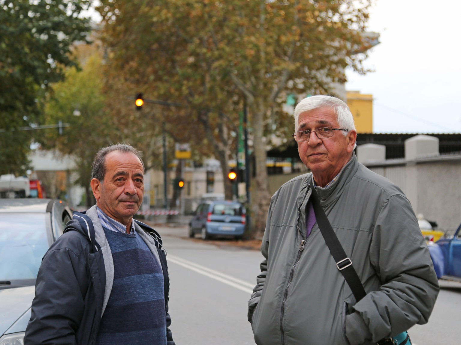 Armando Fazio und Ennio Franceschelli in der Via Fillak in Certosa.