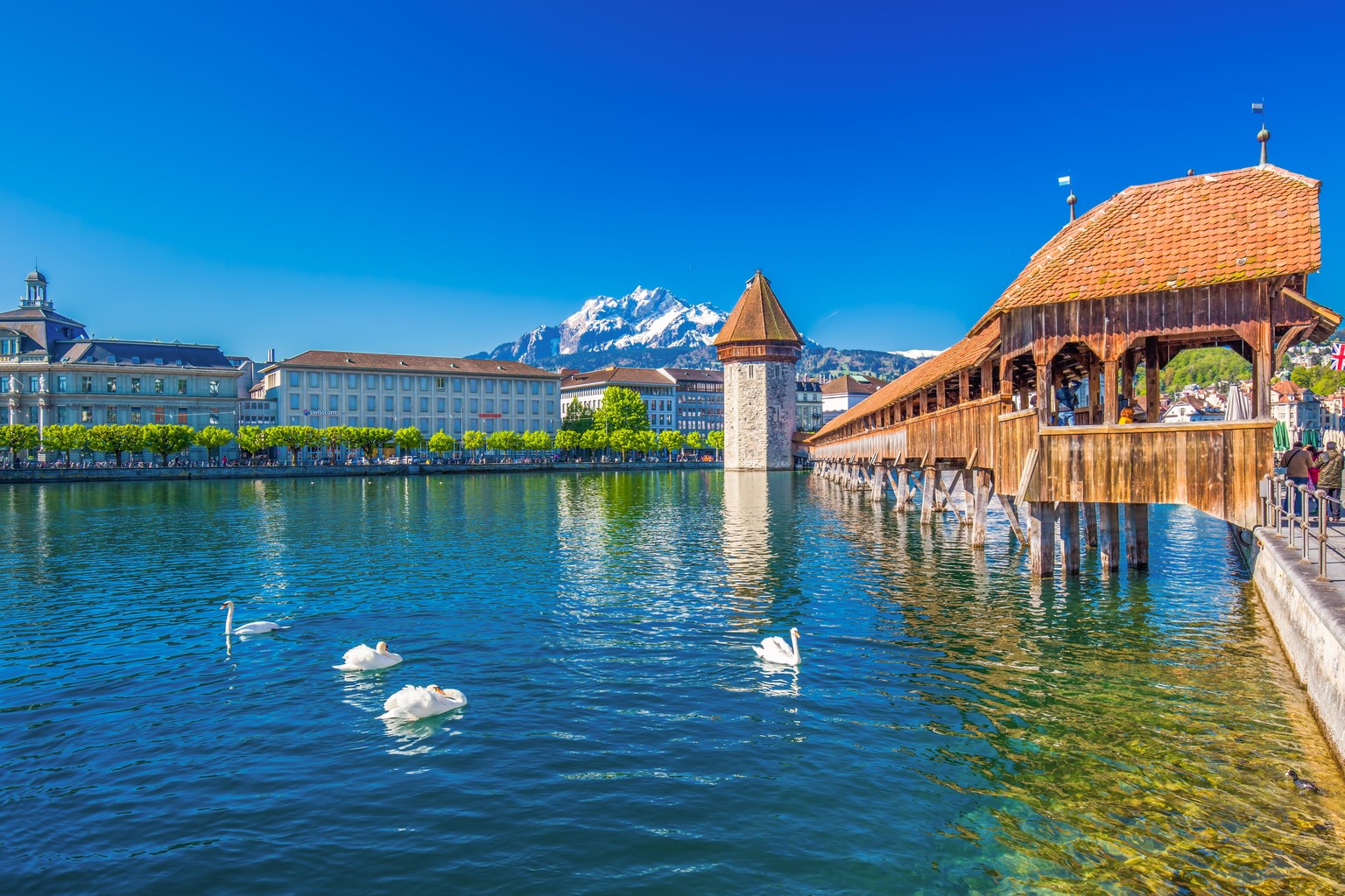 kapellbrücke Luzern, Schweiz
