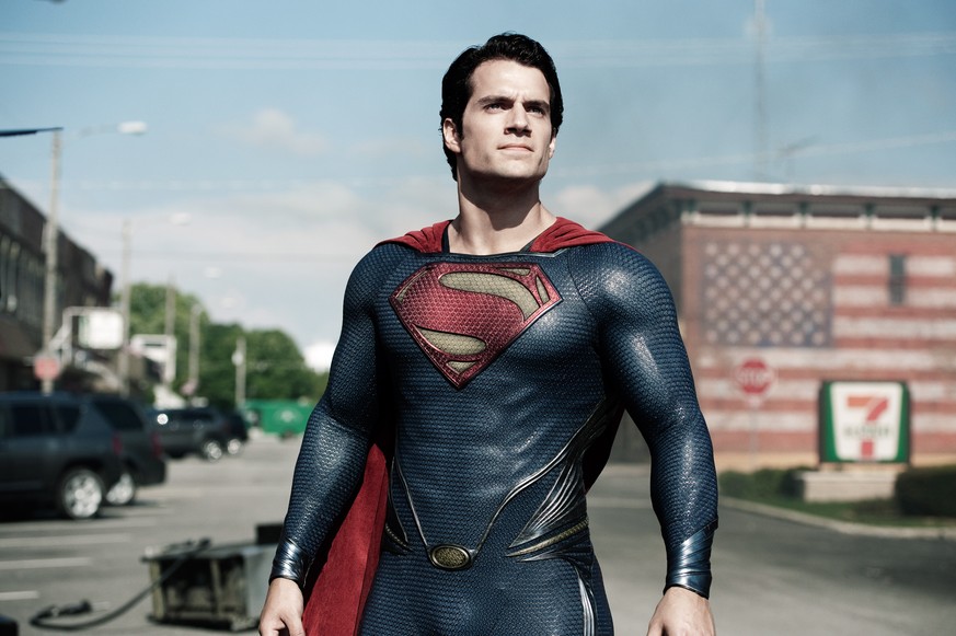 FILE - This film publicity image released by Warner Bros. Pictures shows Henry Cavill as Superman in the 2013 movie &quot;Man of Steel.&quot; As astronomers debate whether it would be a good idea to s ...
