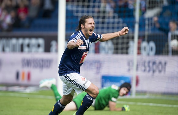 Luzerns Adrian Winter wird mit einem Tor und einem Assist zum Matchwinner für den FC Luzern.