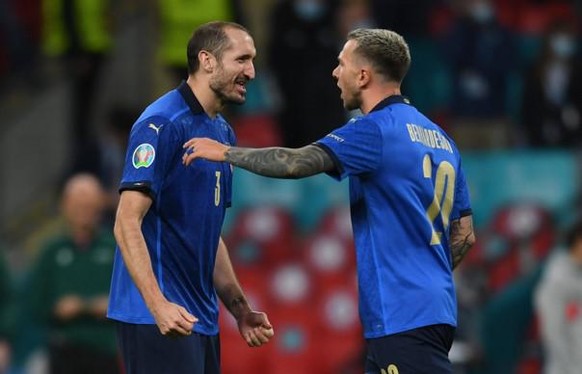 Giorgio Chiellini und Federico Bernardeschi an der EM.