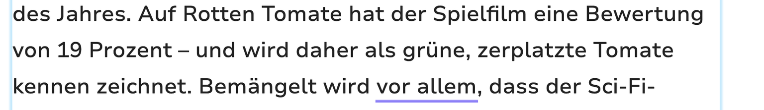 Korrektorat Fehler