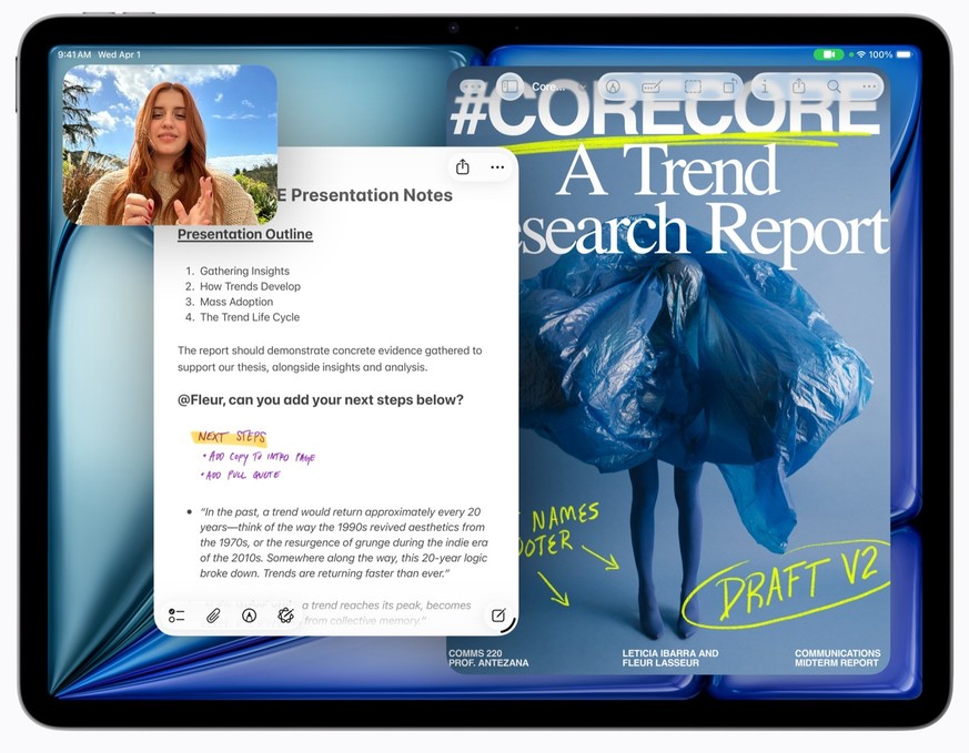 Das iPad Air (2026) mit M4-Chip.