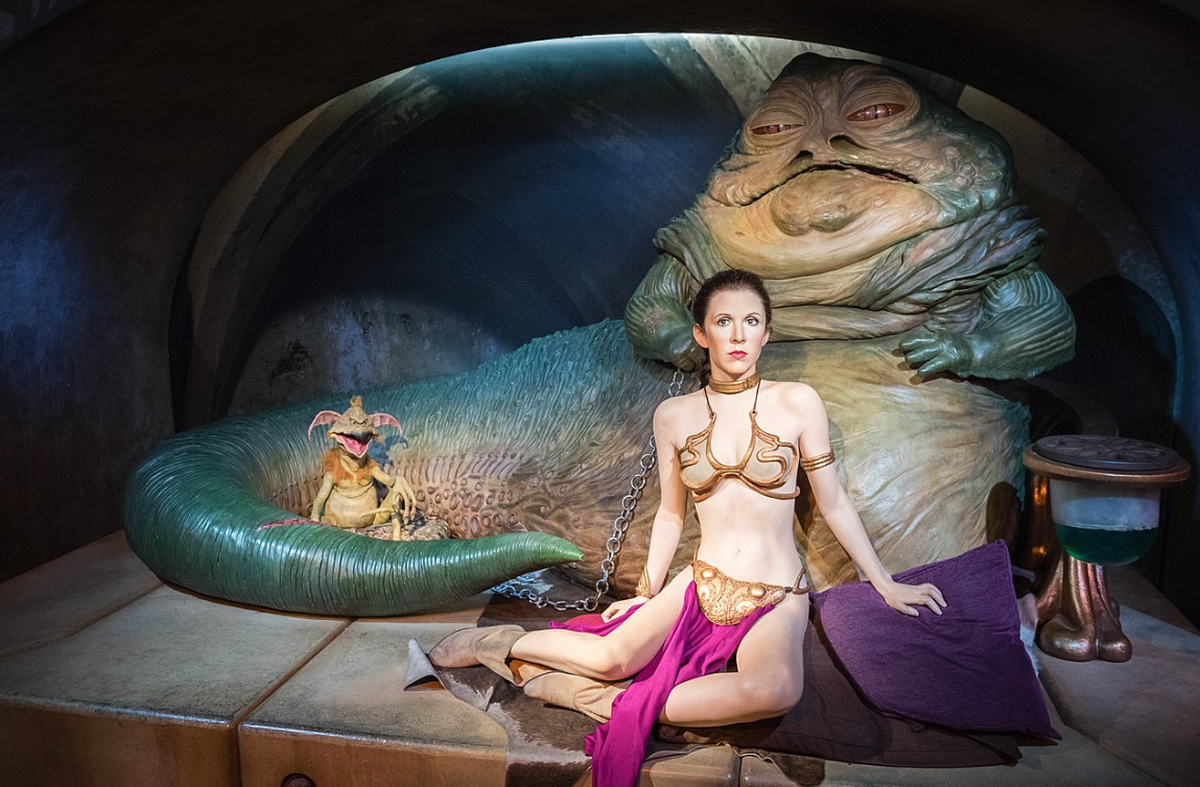 Cette scène avec Jabba le Hutt a été reprise sous une multitude de formes: peinture, sculpture, parodies, mèmes, BD...