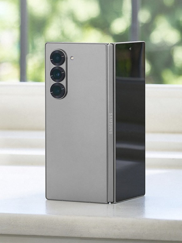 Das neue Galaxy Z Fold 6 ist sichtlich dünner als die klobigen Vorgänger.