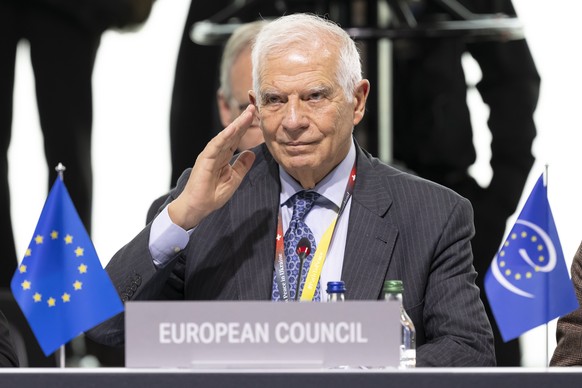 EU&#039;s High Representative for Foreign Affairs and Security Policy Josep Borell attends the plenary session during the Summit on peace in Ukraine, in Stansstad near Lucerne, Switzerland, Sunday, Ju ...