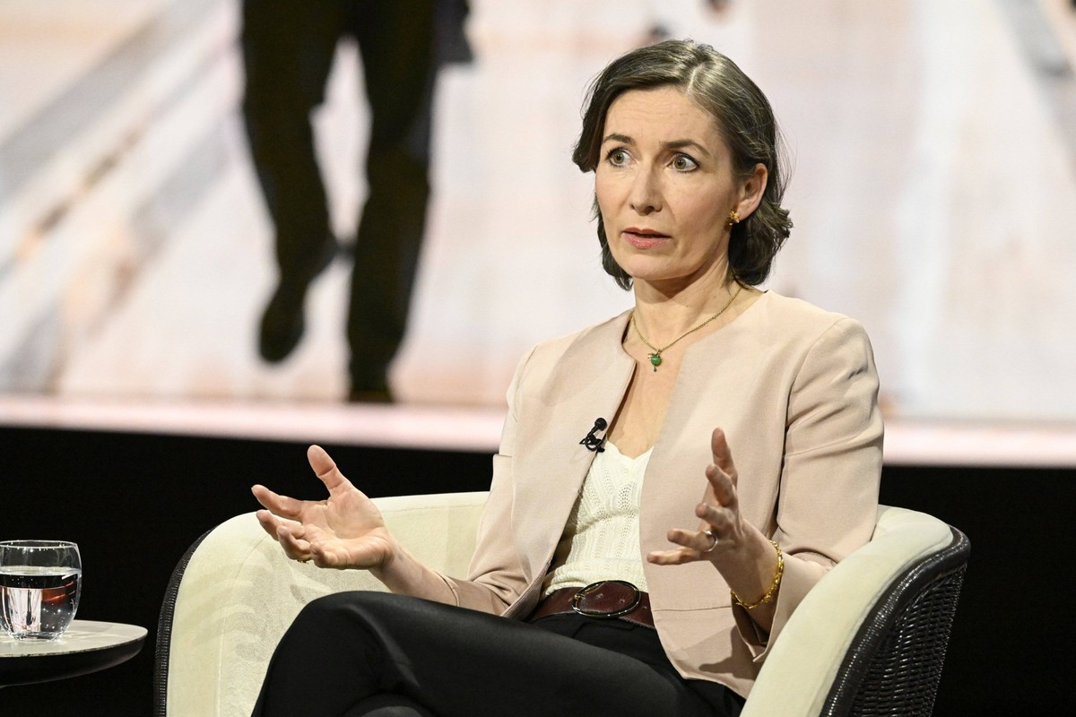Claudia Major Politologin 04/26 her Claudia Major am 30. April 2026 in Markus Lanz , ZDF Aufzeichnung vom 28. April 2026 TV Fernsehen Talkshow Talk Show Deutschland deutsch deutsche Frau Politik Wisse ...