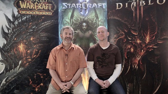 Zwei Blizzard-Mitgründer: Mike Morhaime und Frank Pearce.<br data-editable="remove">