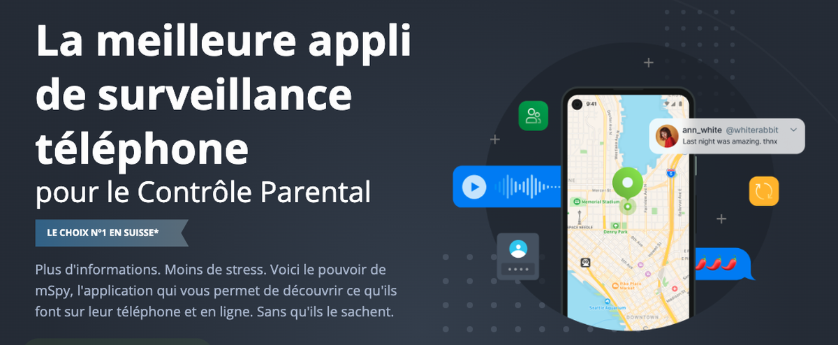 Application d'espionnage Mspy en Suisse