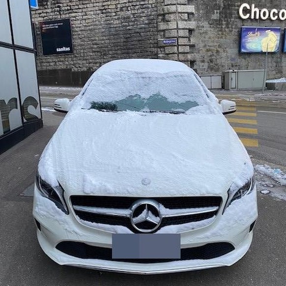 Stadtpolizei erwischt Guckloch-Fahrer am 12. Februar 2021 beim Central.