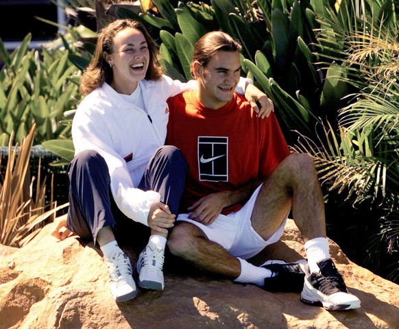 Vor dem Hopman Cup 2001: Hingis und Federer wie ein Herz und eine Seele. Gibt's 2016, 15 Jahre später, das Revival?