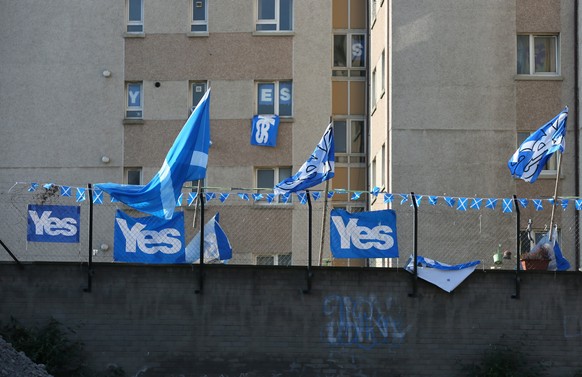 «YES»-Flaggen in Edinburgh.