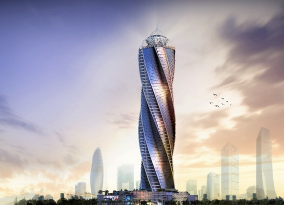 It will be the second tallest skyscraper in Egypt: the Diamond Tower.