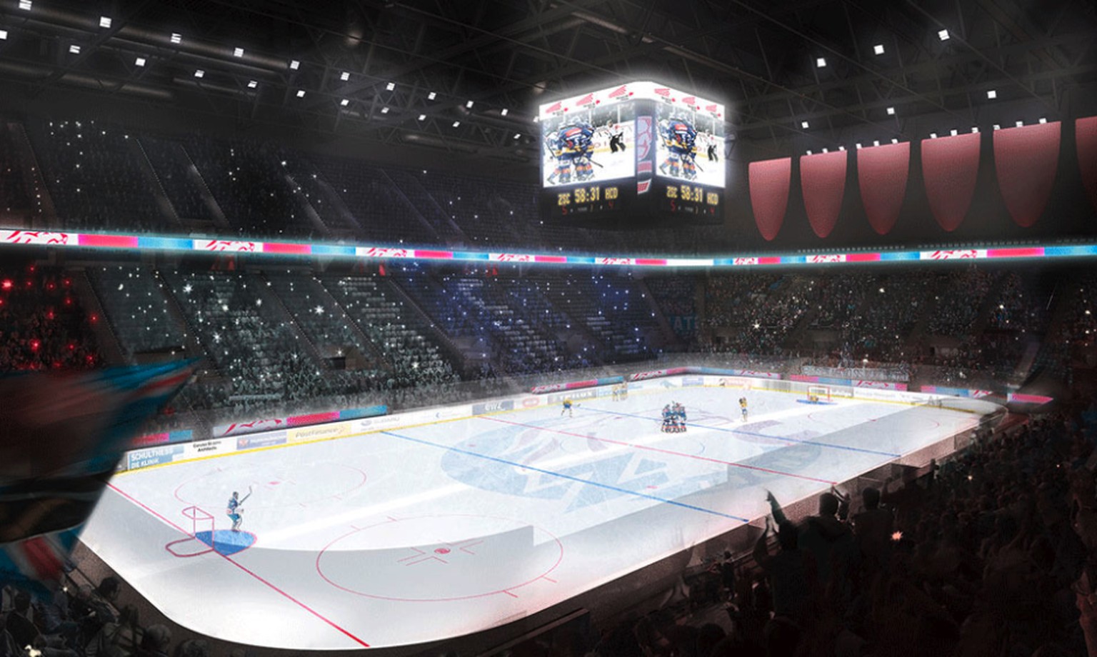 So soll es im neuen ZSC-Stadion dann aussehen.