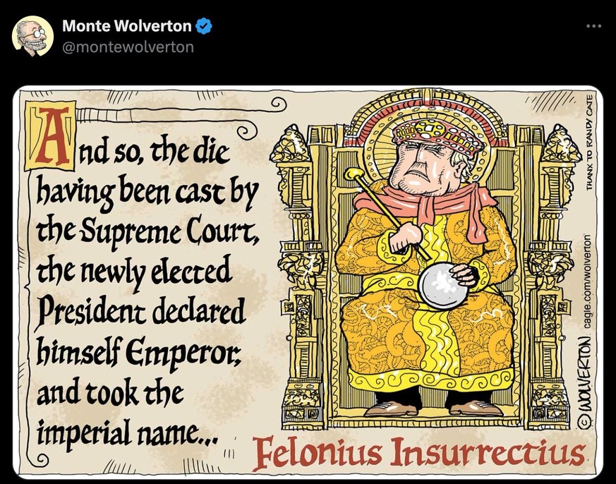 Trump-Karikatur