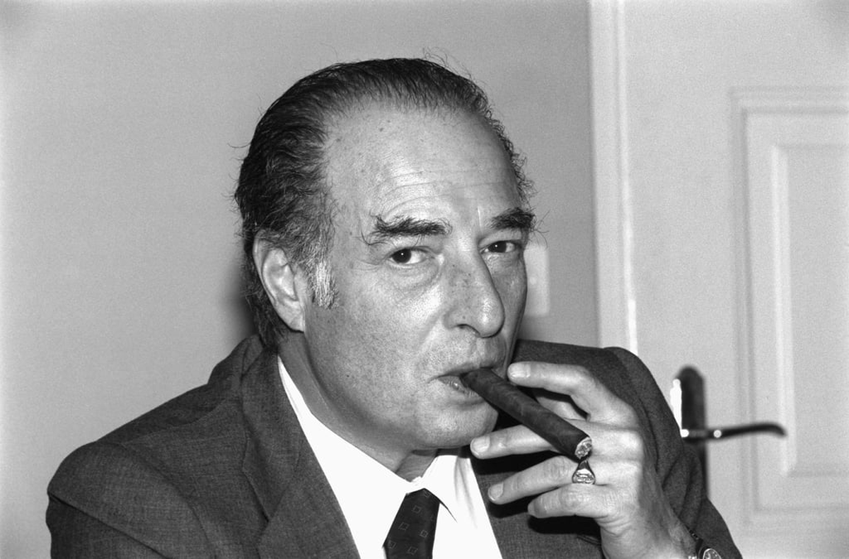 Marc Rich lors d'une conférence de presse en 1993.