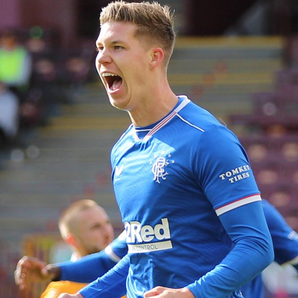 Motherwell v Rangers Scottish Premiership 27/09/2020. PORTRAIT Cedric Itten Rangers during the Scottish Premiership match between Motherwell and Rangers at Fir Park, Motherwell, Scotland on 27 Septemb ...